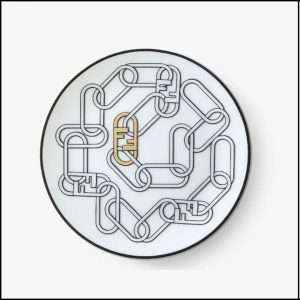Assiette en porcelaine Fendi – 60€