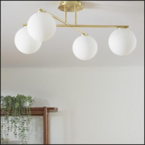 Plafonnier en verre opalescent – Westwing
